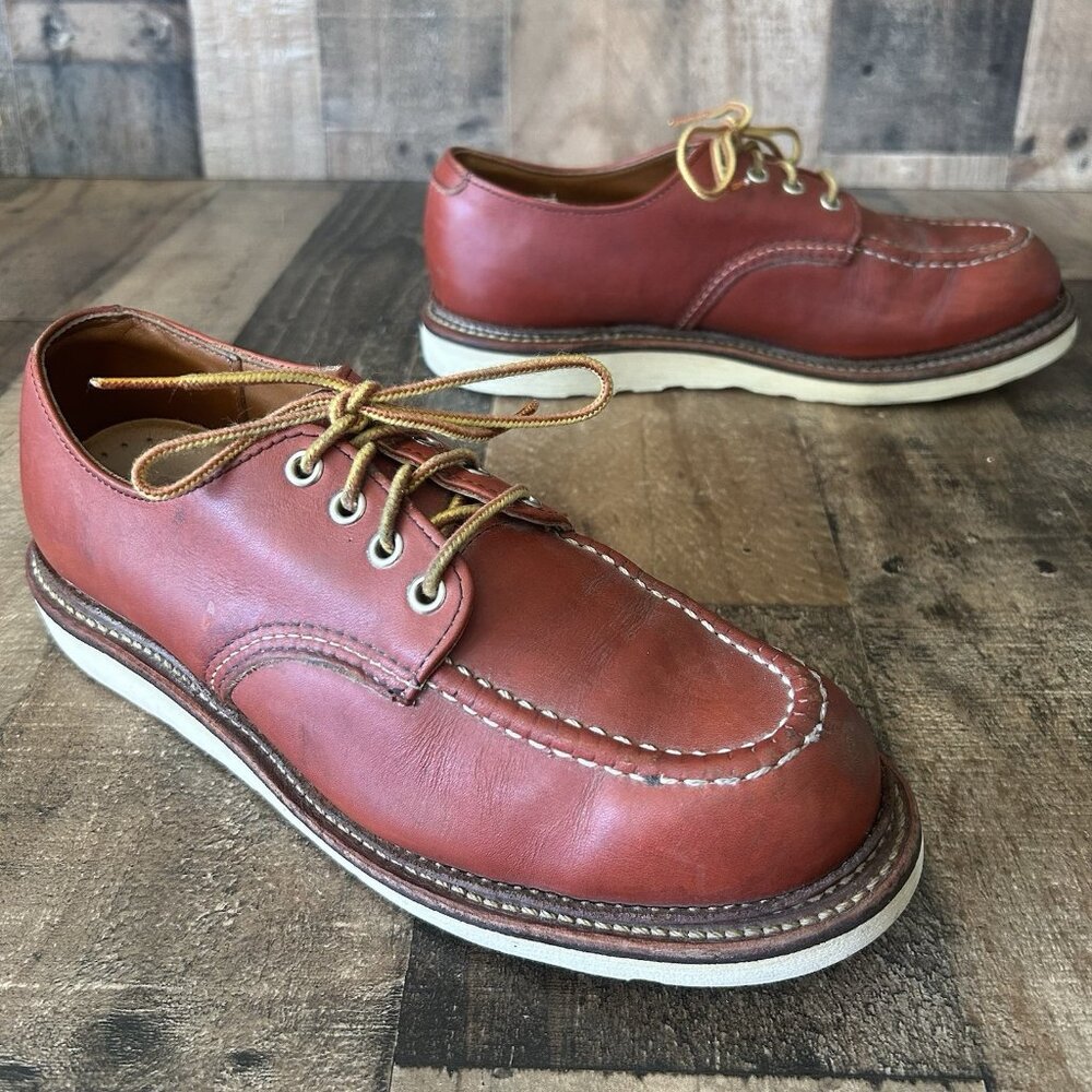 Red Wing 8103 Oro Russet Moc Toe Leather Work Boots Mens 9 D
